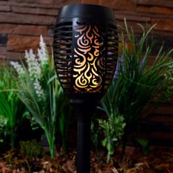 USL-S-183-PM490 SMALL TORCH Садовый светильник на солнечной батарее Факел маленький. Свечение эффект пламени. 1xАА Ni-Mh аккумулятор в-к. IP44. TM Uniel.