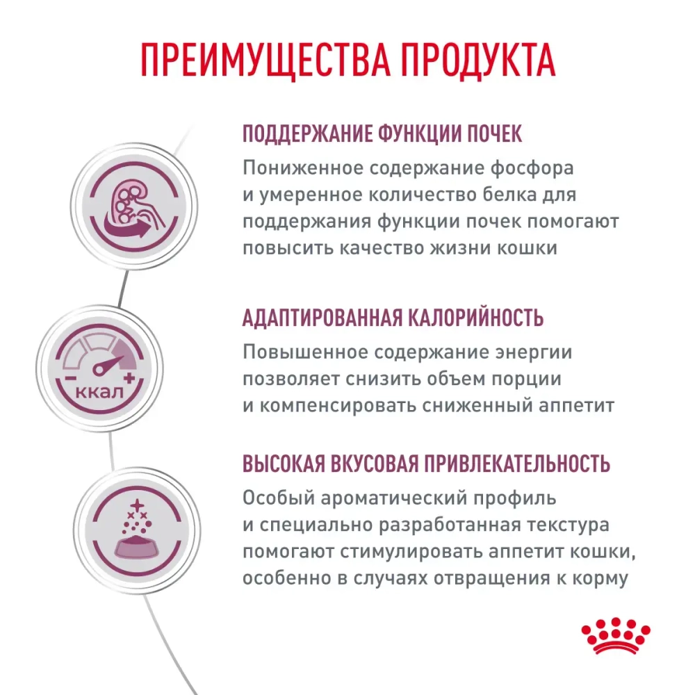 Диетический корм для взрослых кошек для поддержания функции почек при острой или хронической болезни почек Royal Canin Renal (Ренал) 350 г