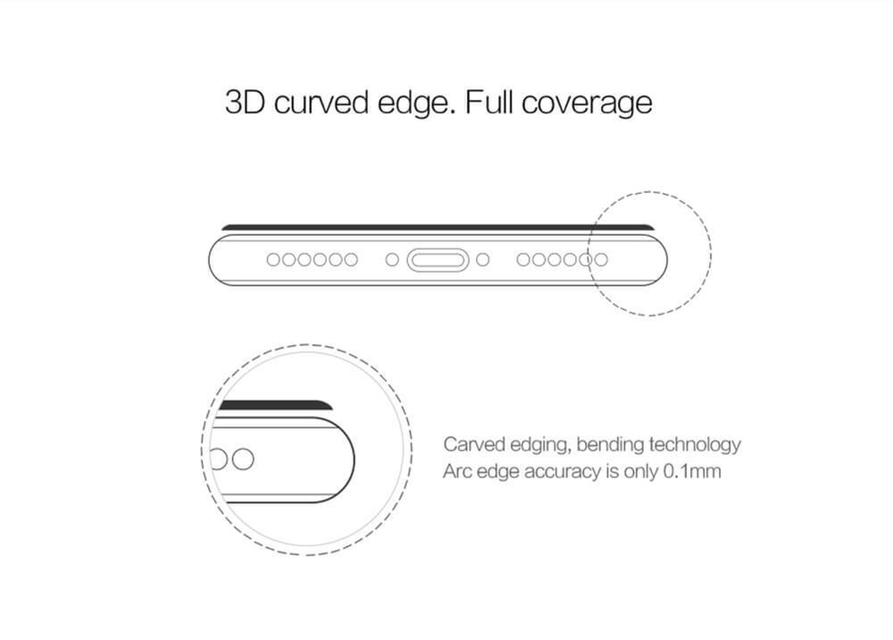 Защитное стекло Nillkin 3D CP+ Max для iPhone SE 2020 / 7 / 8