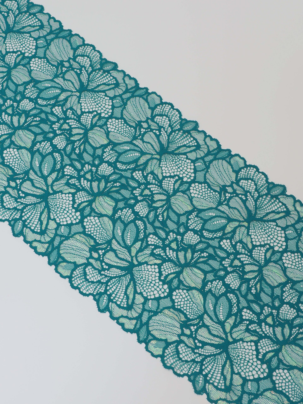 Эластичное кружево морская волна с люрексом ширина 21 см