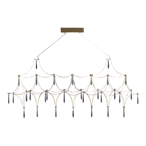 *SL6603.203.17 Светильник подвесной ST-Luce Золотистый/Прозрачный LED 1*17W 4000K GRAVETTA