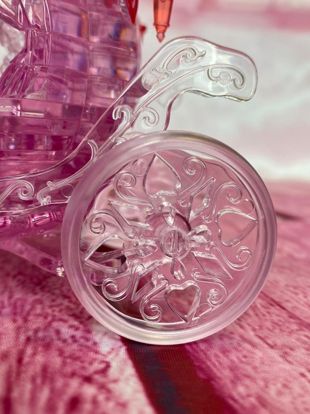 Карета розовая, 3D-головоломка
