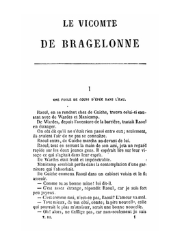 Le vicomte de Bragelonne. Volume 3 | Alexandre Dumas