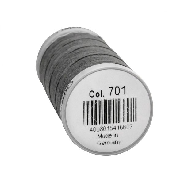 Нитки суперкрепкие Gutermann Extra Strong M782 №40 (100 метров), 5 кат. | 701 стальной серый