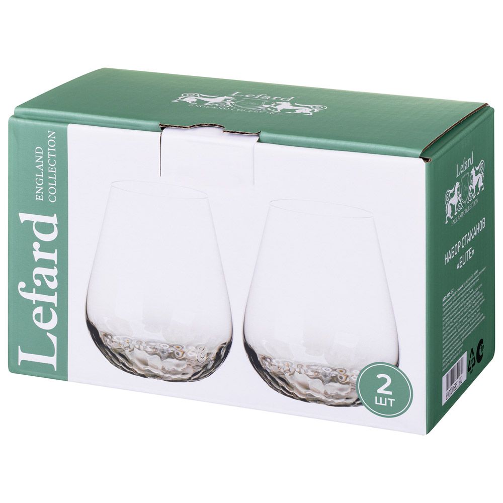 НАБОР СТАКАНОВ "ELITE" ИЗ 2 ШТ. 450 МЛ