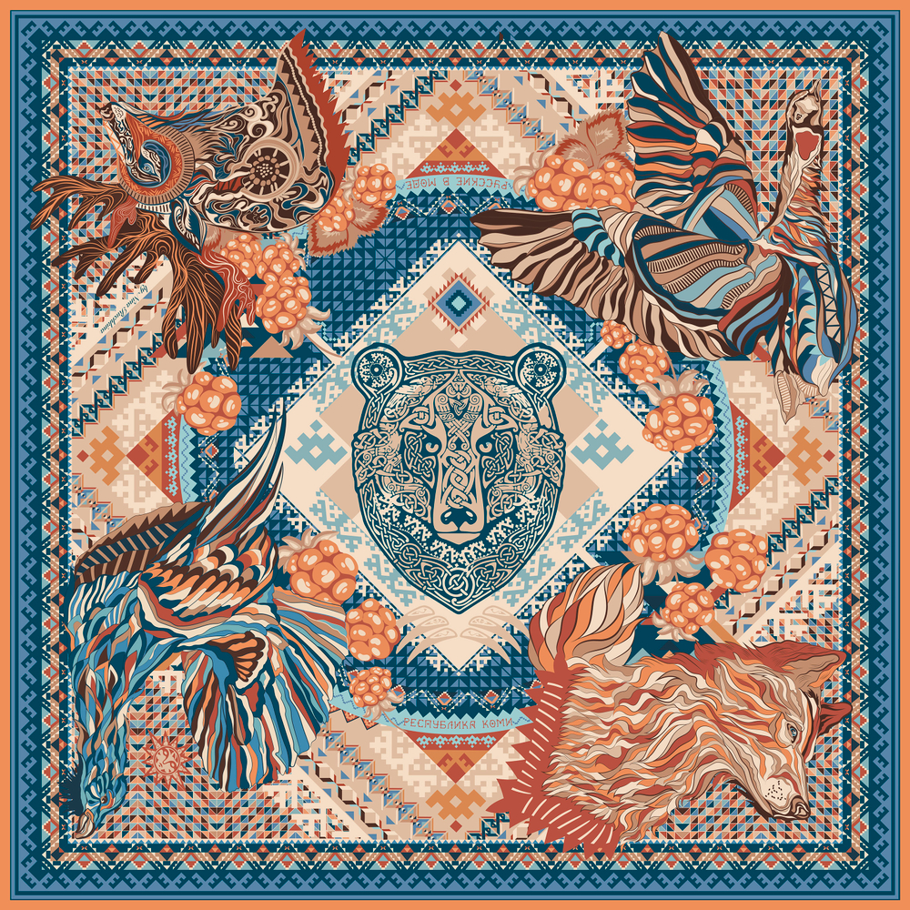 Платок «Хозяин Тайги»