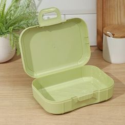 Yemək qabı \ Ланч-бокс 850 мл, с декором, цвет салатовый