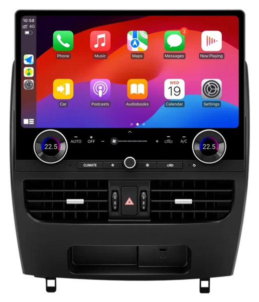 Магнитола для Toyota Land Cruiser Prado 120, Lexus GX470 - Carmedia ZF-3036-GE вертикальный экран в стиле "Тесла" 16.8" на Android 13, 8Гб+128Гб, CarPlay, 4G SIM-слот