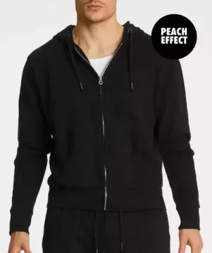 Мужская толстовка с капюшоном Atlantic HMT-001, черная