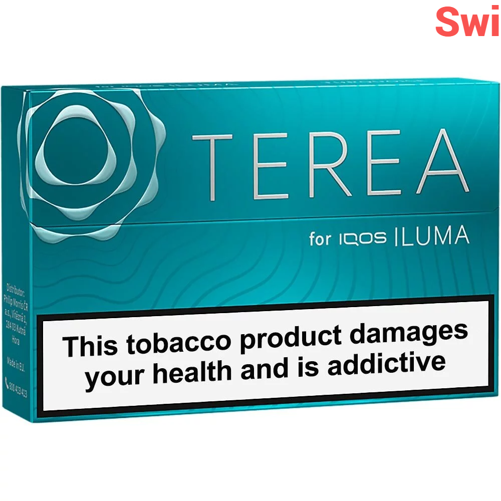 Стики Terea Turquoise - табак с ментолом (Швейцария) (блок - 10 пачек)