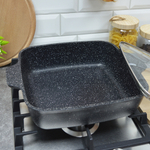 Жаровня 26*26см Гранит black Induction Pro