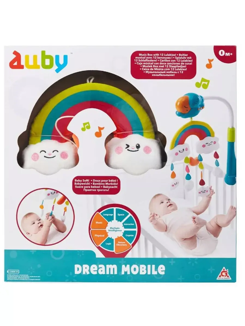 Мобиль музыкальный на кроватку Auby