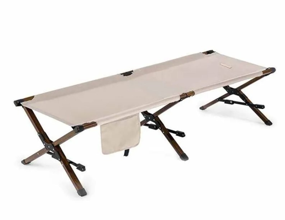 Раскладушка Naturehike XJC03, 196х64х43 см, до 150 кг, коричнево-бежевая