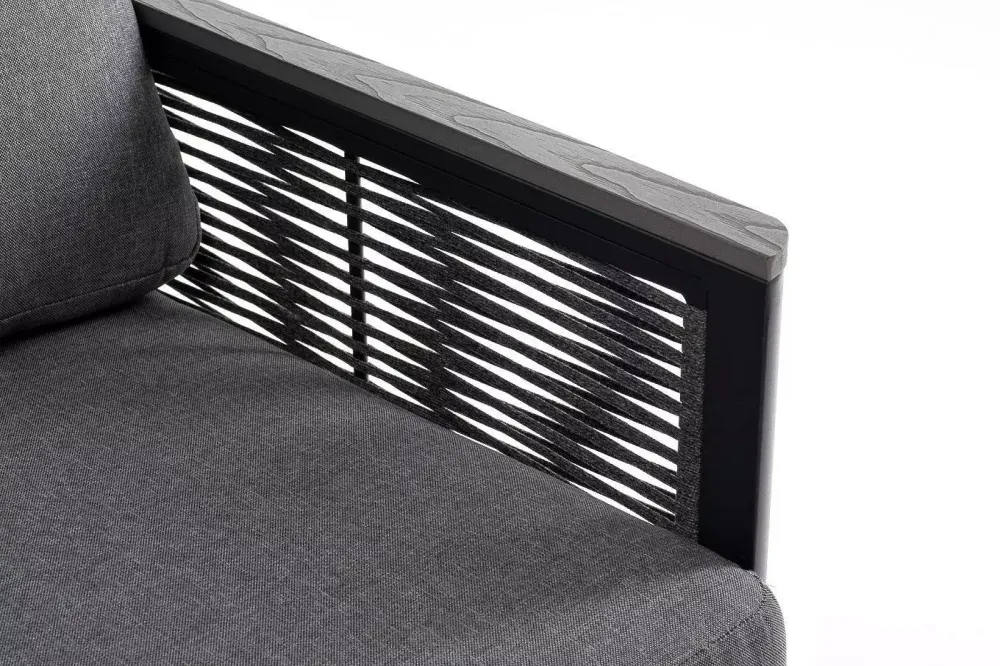 "Париж" модуль диванный левый, двухместный, цвет серый