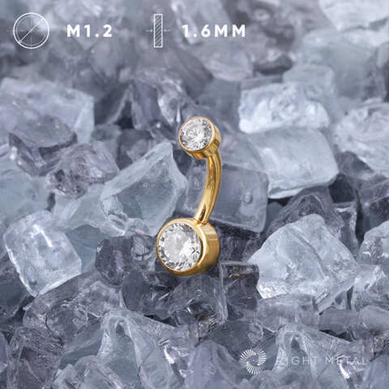 Банан Dot Crystal PVD Yellow