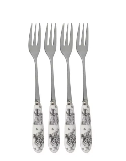 Kitchen Craft - Набор из 4 вилок для торта «Алиса в стране чудес» / артикул   5227081  / GTIN 5050993322059