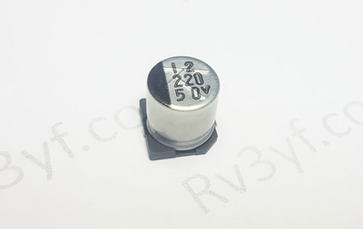 ЧИП Конденсатор 220 мкф 50В (220uF, 50V)