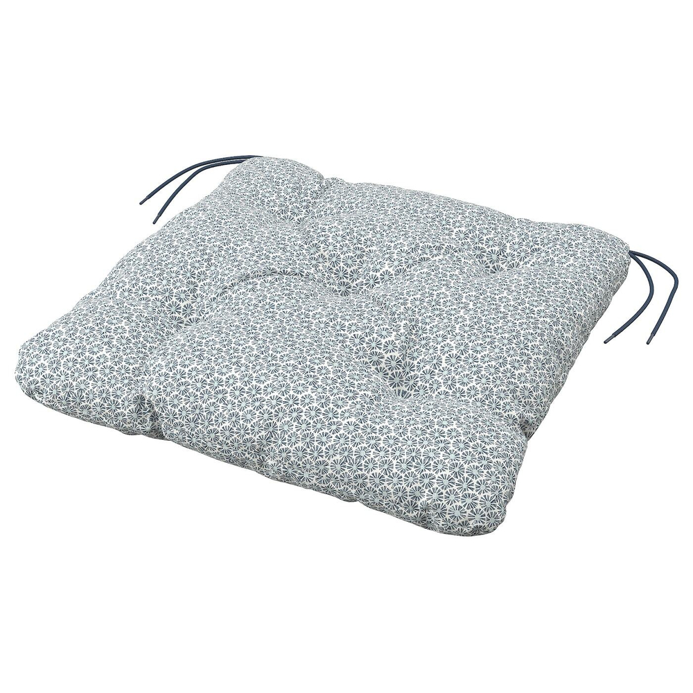 IKEA KLÖSAN  (ИКЕА КЛÖСАН)  -  Подушка для кресла, сад, голубая, 44x44 см