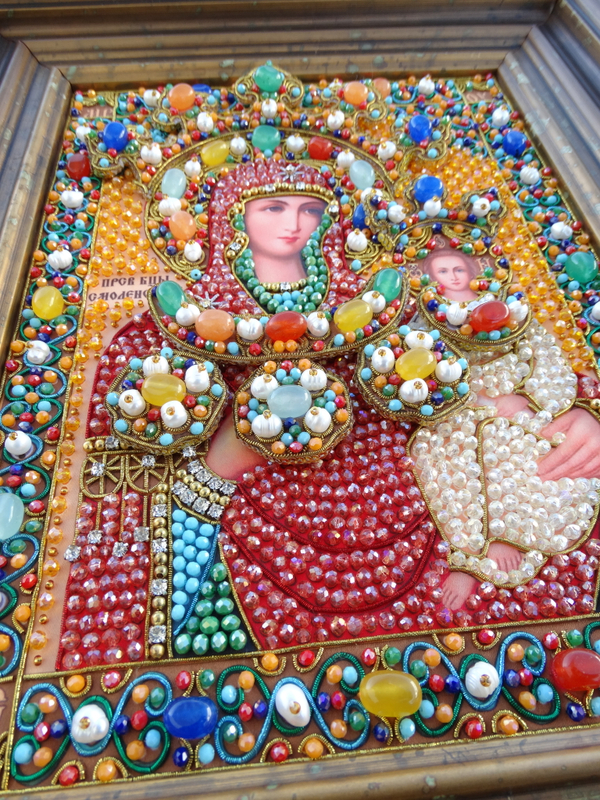 И-21а Набор для вышивания хрустальными камнями Богородица "Смоленская"