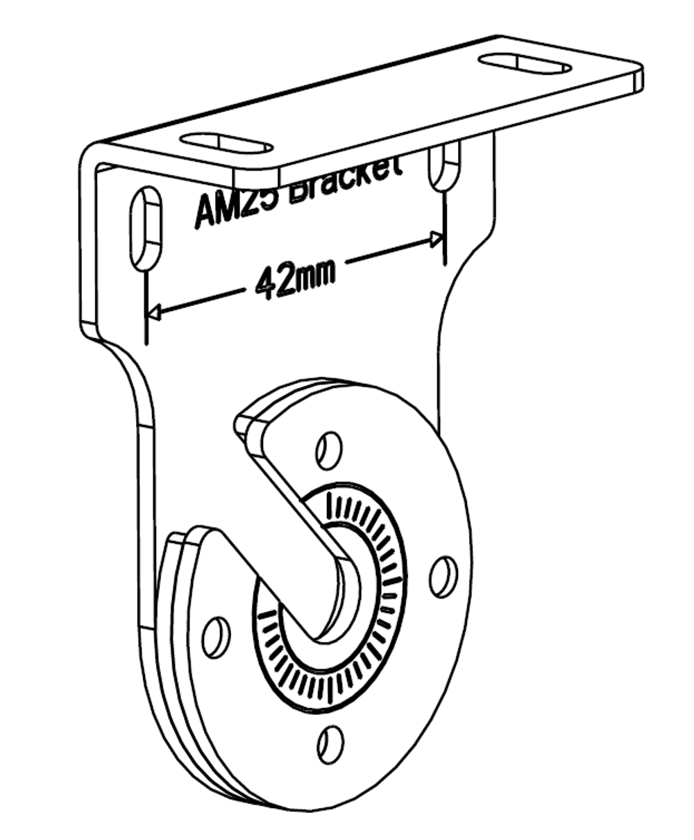 Крепление металлическое для АМ25 ответная сторона