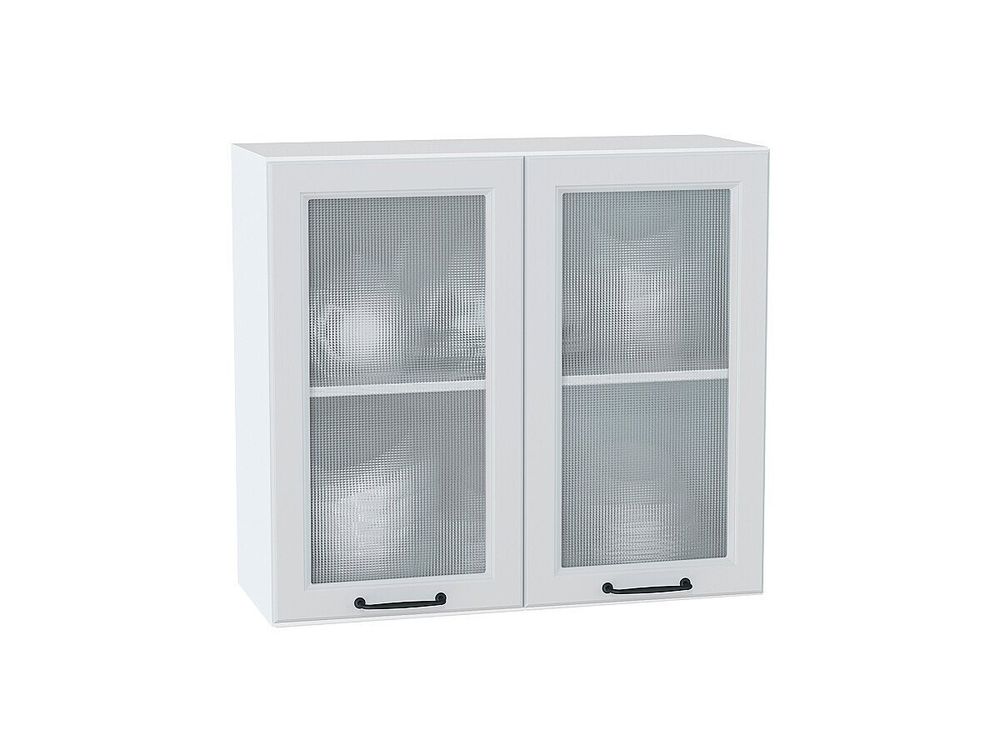 Шкаф верхний с 2-мя остекленными дверцами Ницца