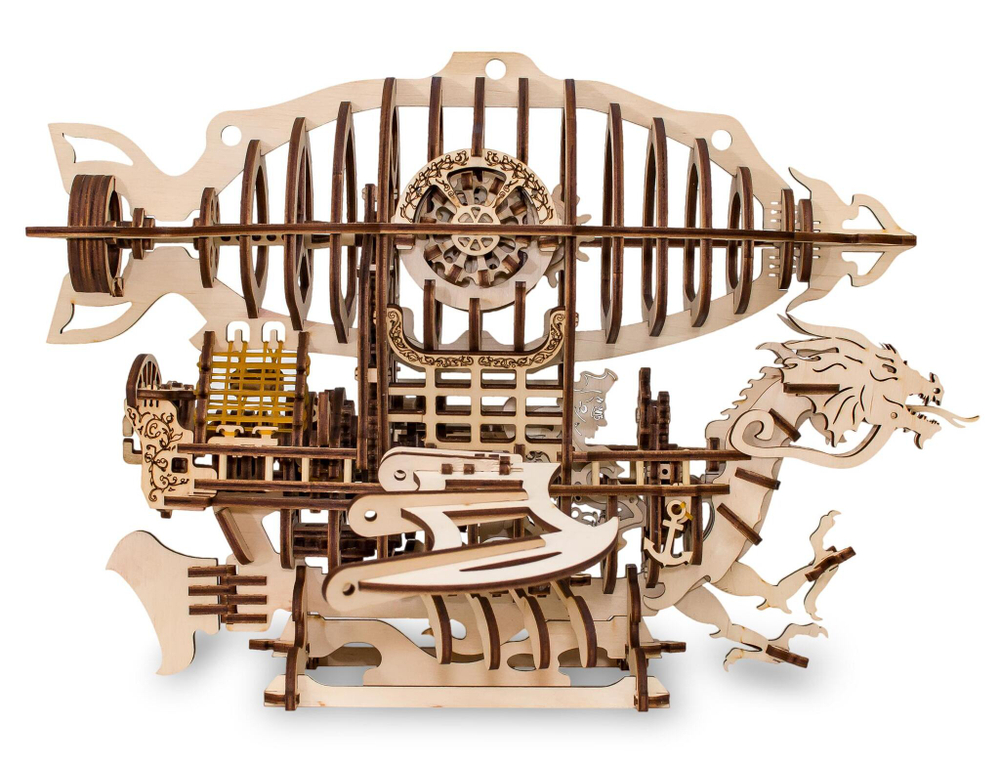 Конструктор деревянный 3D EWA Дирижабль Skylord