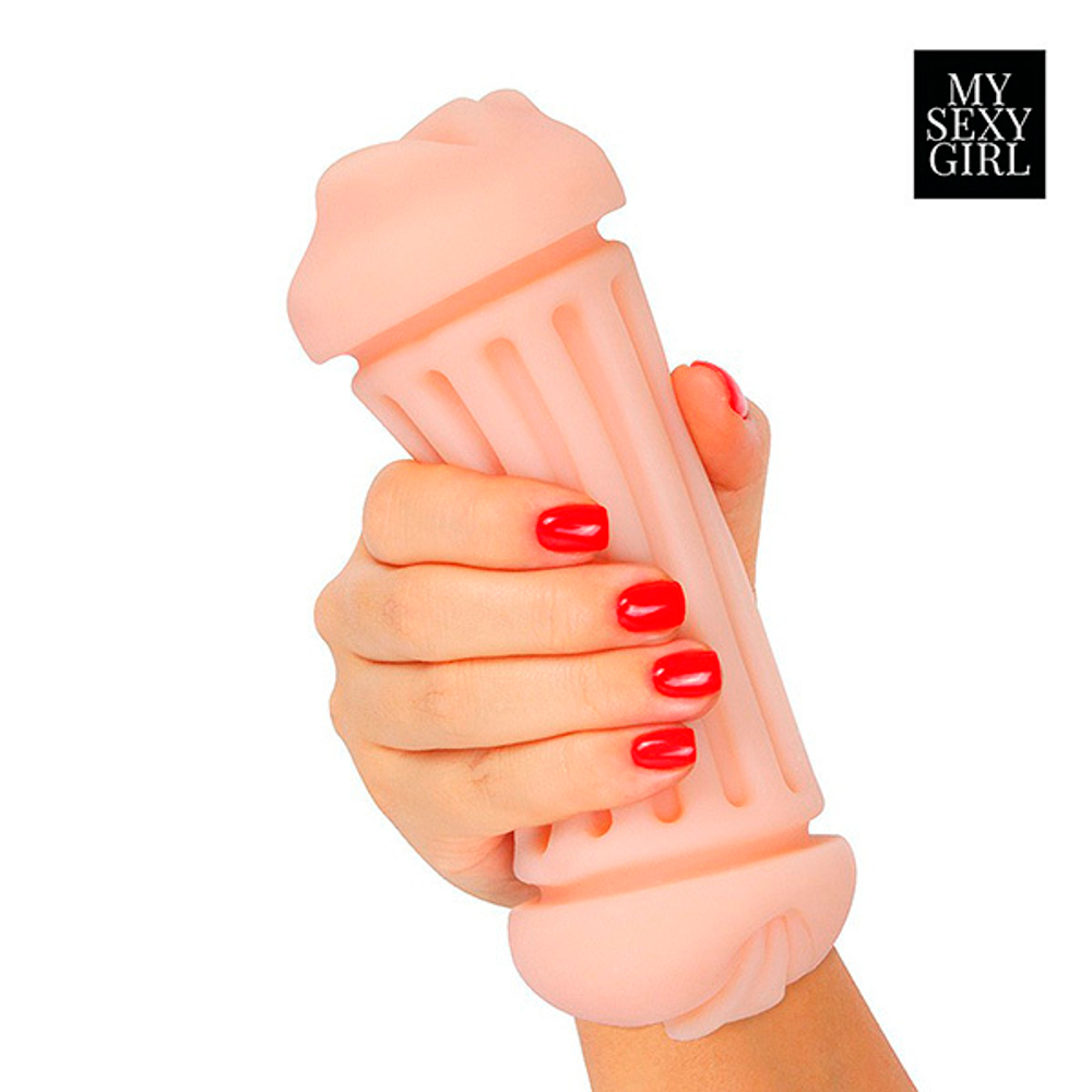 Двусторонний мастурбатор ротик и вагина Bior Toys My Sexy Girl SF-70265
