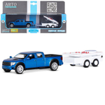 Модель 1:43 Ford F-150 c прицепом с дорожными знаками, открываются двери