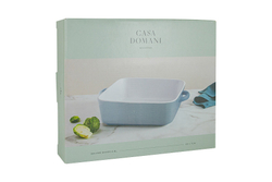 Блюдо квадратное 22см Casa Domani Moderna серо-голубое