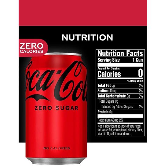 Газированный напиток Coca-Cola Zero Sugar (без сахара), 330 мл (Германия)