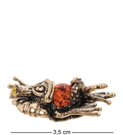 Народные промыслы AM- 433 Фигурка «Лягушка царевна» (латунь, янтарь)