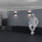 Уличный настенный светильник Outdoor O490WL-L6B3K