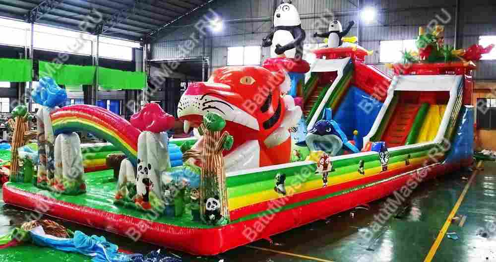 Коммерческий надувной батут "Прайд 2" 20*8*8 м