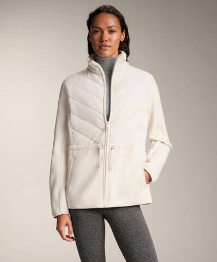 Oysho Утепленная куртка FELLEX® AEROGEL с регулируемой талией, экрю