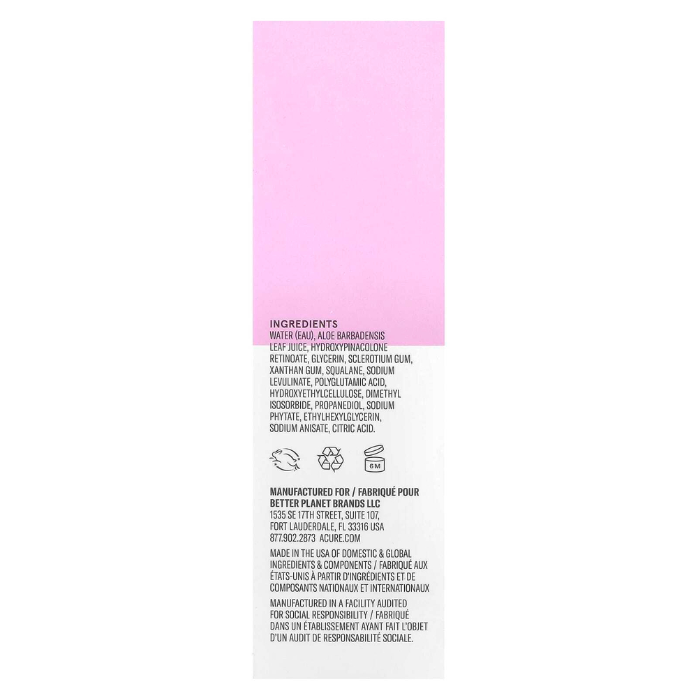 ACURE, Radically Rejuvenating Retinoid Night Complex ™, сыворотка, 30 мл (1 жидк. унц.)