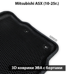 Передние автомобильные коврики ЭВА с бортами для Mitsubishi ASX (10-25г.)