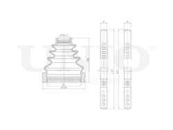 Пыльник ШРУСа (к-т) UNIO DUC-30113K
