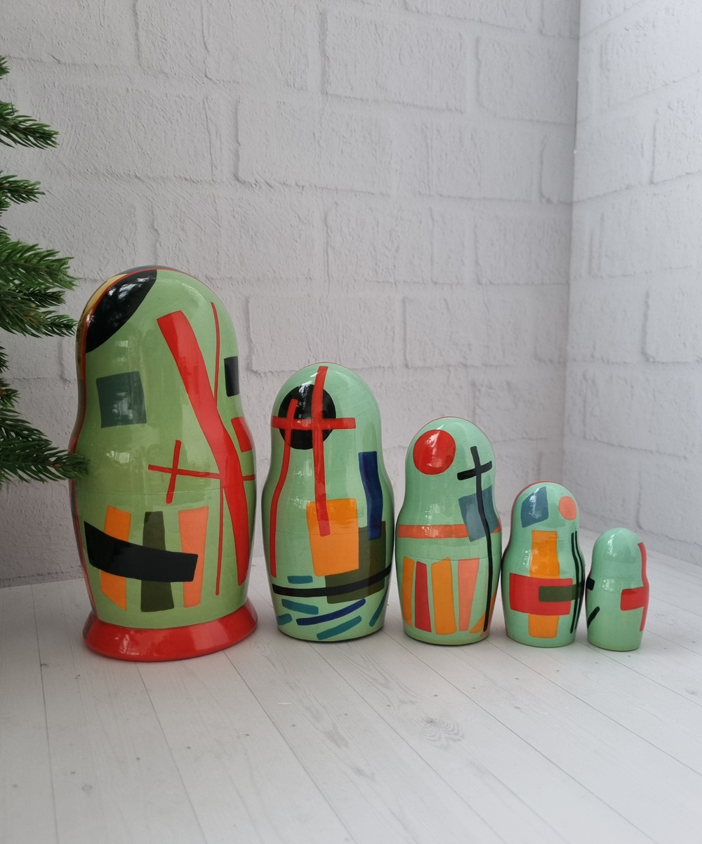 Матрешка 5м 18см Кандинский-Малевич