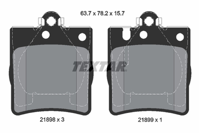 TEXTAR - 2189803-TET - Brake Pad Set, disc brake