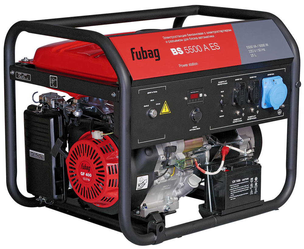 Бензиновый генератор Fubag BS 5500 A ES — Фото №1 