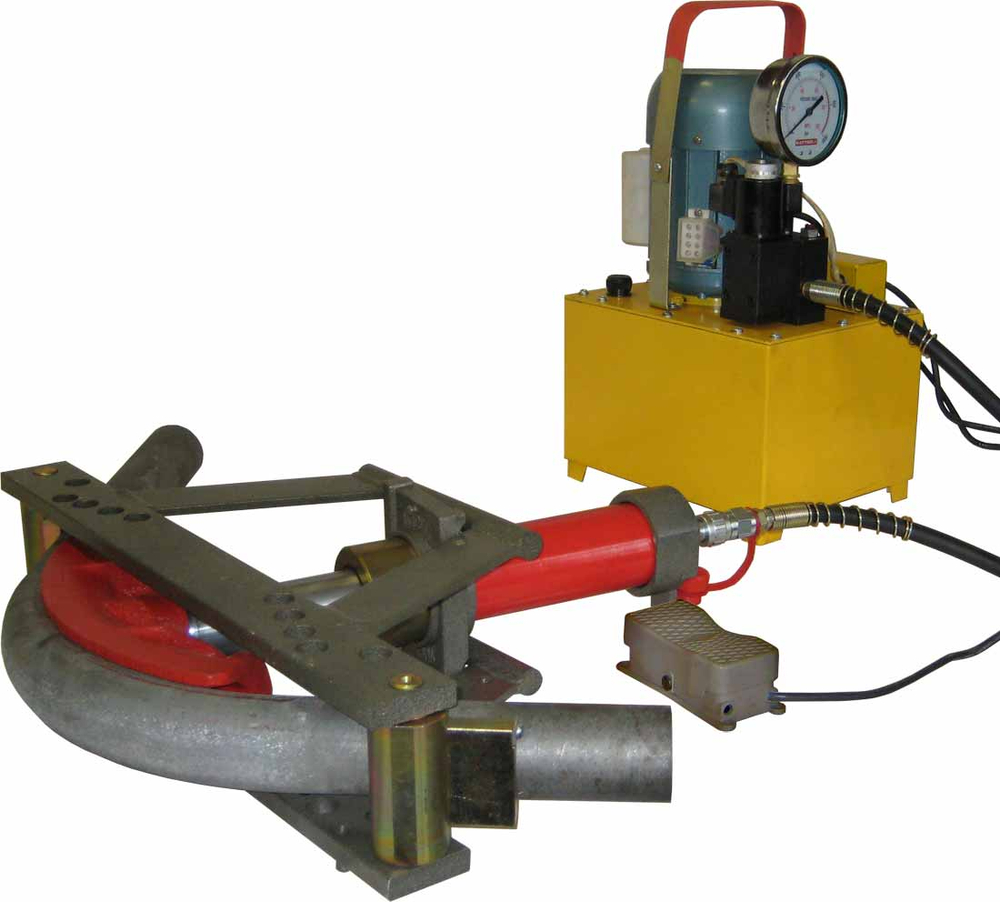 Трубогиб гидравлический с электроприводом Инстан ТПГ-2ЭП (до 2") с электрическим распределителем и педалью