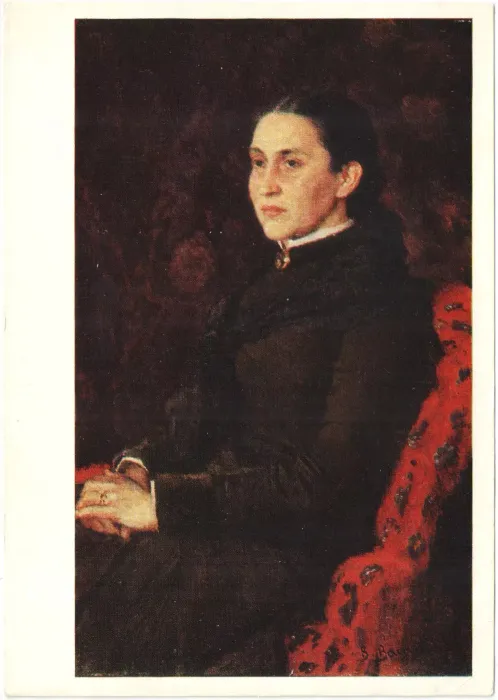 Открытка «Портрет Е. Г. Мамонтовой» В. М. Васнецов (1848—1926)