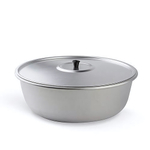 Миска 36см 10л алюминиевая, с металлической крышкой