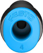 Переходник цанговый со вставной втулкой Festo QSM-6H-4 (комплект 10 шт)