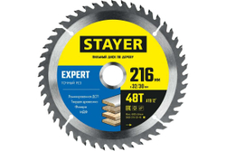 Диск пильный по дереву STAYER Expert 216x32/30 мм, 48Т 3682-216-32-48_z01