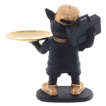 Фигурка декоративная с подносом Собака