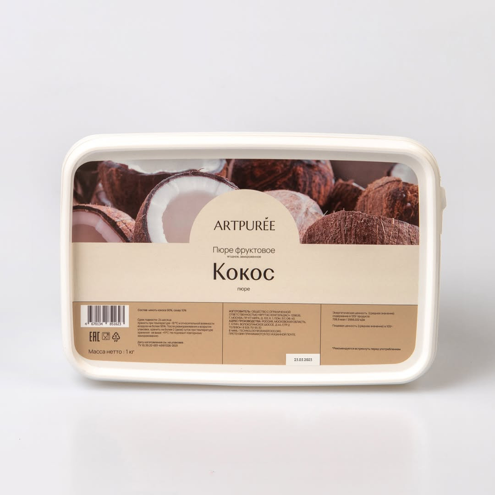 Фруктовое пюре Кокос, ArtPuree, Россия