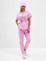 медицинская рубашка блузка для медиков розовая