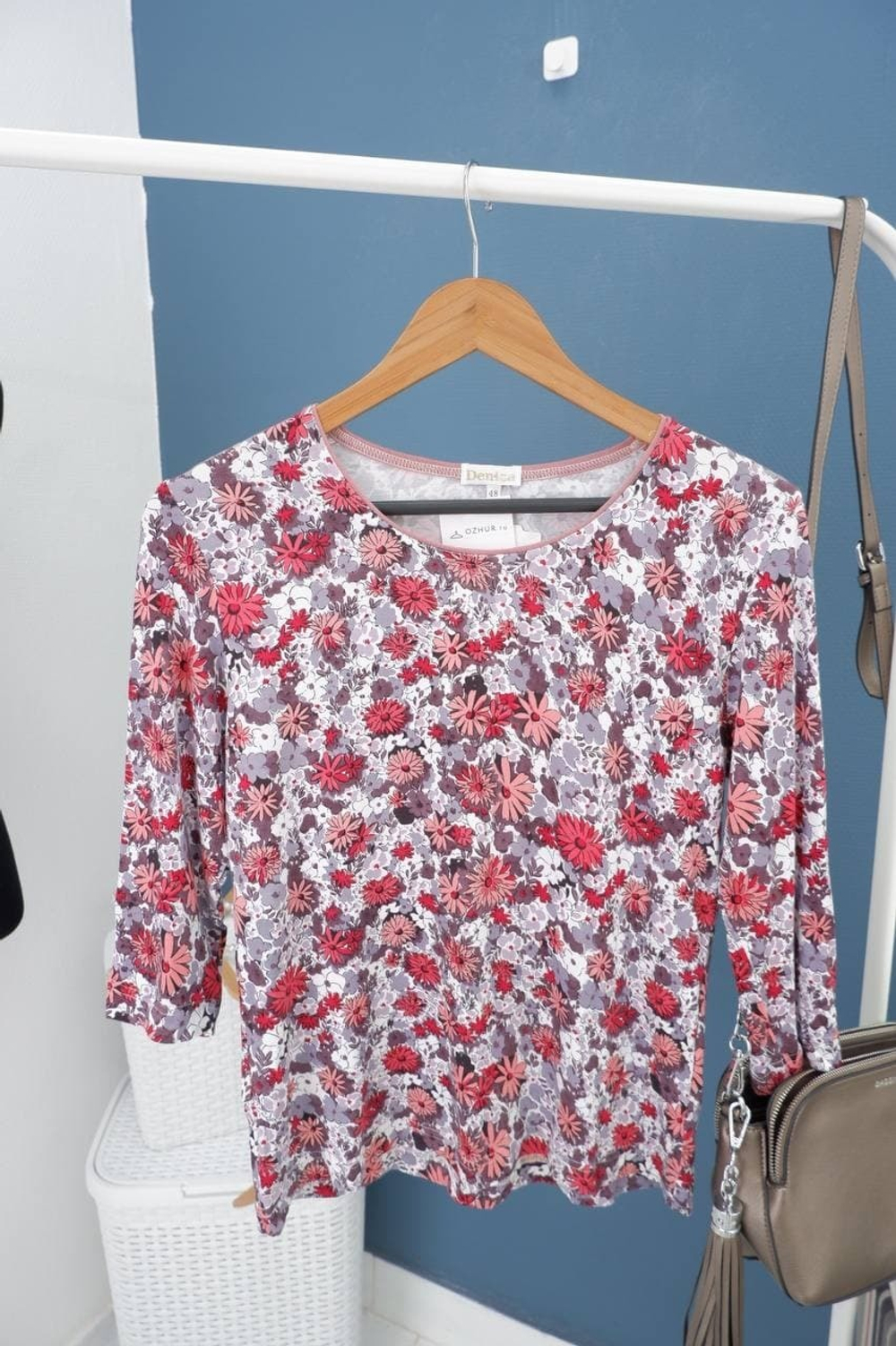 Блузка Deniza "с цветочным принтом" 48 размер, новая