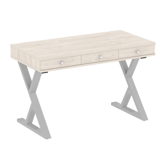 Home Office Стол письменный VR.SP-1-118.M Денвер Светлый/Металл Серый 1180*600*750